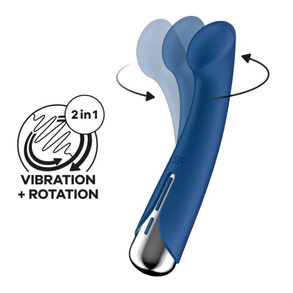 VIBRADOR SPINNING G-SPOT 1 AZUL SATISFYER - Imagen 8