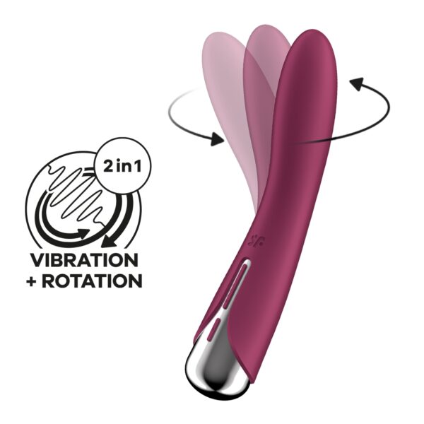 VIBRADOR SPINNING VIBE 1 ROJO SATISFYER - Imagen 8