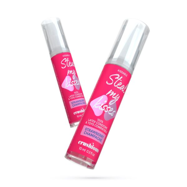 GEL LUBRICANTE STEAL MY KISSES DE SABOR FRESA Y CHAMPÁN CRUSHIOUS 10ML - Imagen 4