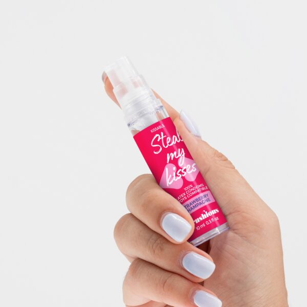 GEL LUBRICANTE STEAL MY KISSES DE SABOR FRESA Y CHAMPÁN CRUSHIOUS 10ML - Imagen 5