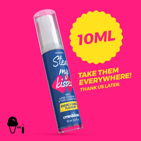 GEL LUBRICANTE STEAL MY KISSES DE SABOR BEBIDA ENERGÉTICA CRUSHIOUS 10ML - Imagen 7