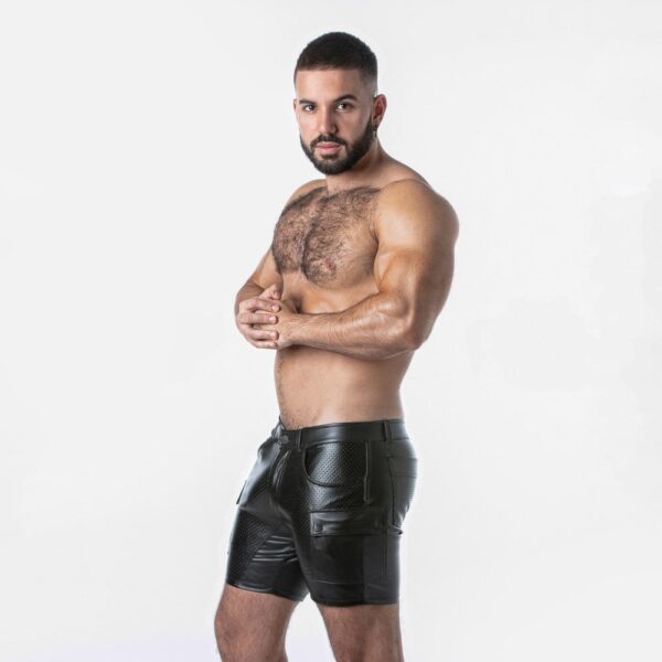 PANTALÓN CORTO RUB IT CARGO SHORT LOCKER GEAR NEGRO - Imagen 4