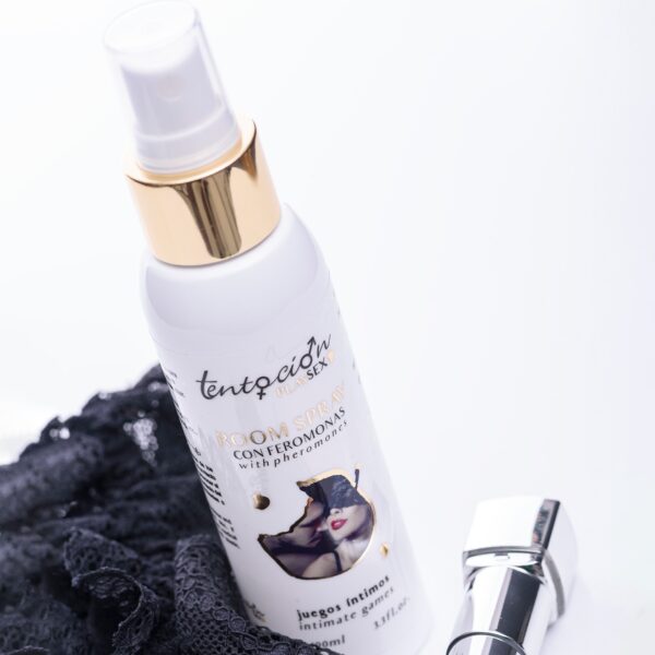 AMBIENTADOR CON FEROMONAS AROMA JUEGOS INTIMOS 100ML TENTACIÓN PLAY SEX - Imagen 3