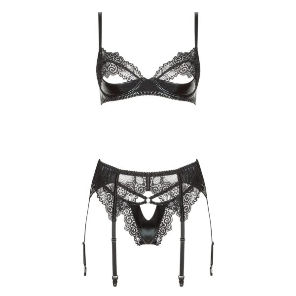 CONJUNTO DE 3 PIEZAS MARILYN NEGRO BEAUTY NIGHT FASHION - Imagen 3