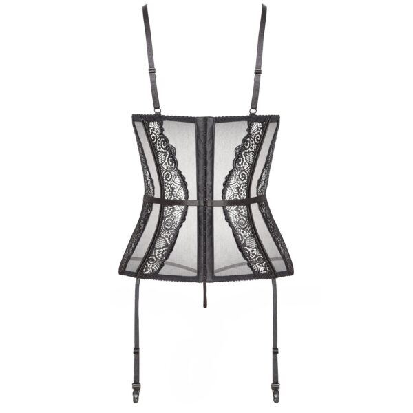 CORSÉ Y TANGA RAVENNA NEGRO BEAUTY NIGHT FASHION - Imagen 10