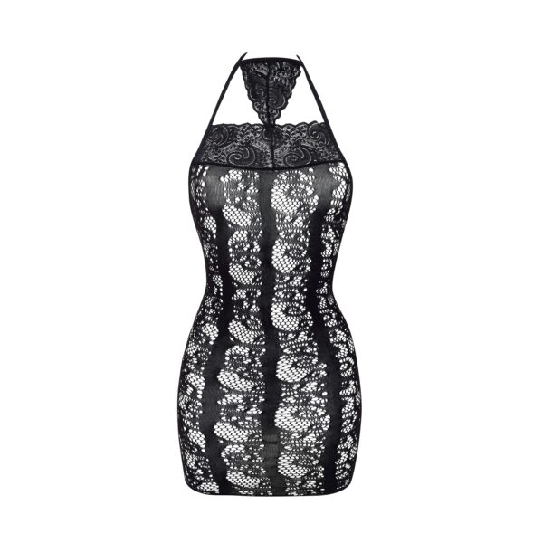 MINI VESTIDO ELISABETH NEGRO BEAUTY NIGHT FASHION - Imagen 3