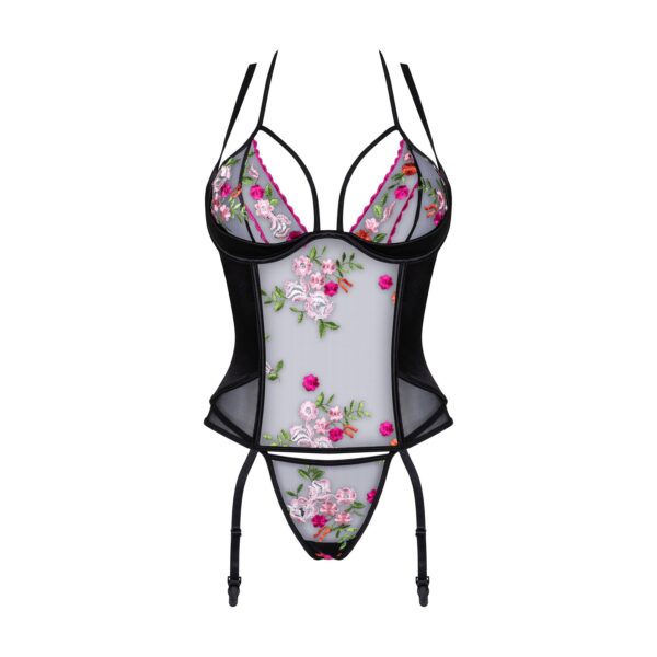 CORSÉ Y TANGA JOANNA NEGRO BEAUTY NIGHT FASHION - Imagen 10