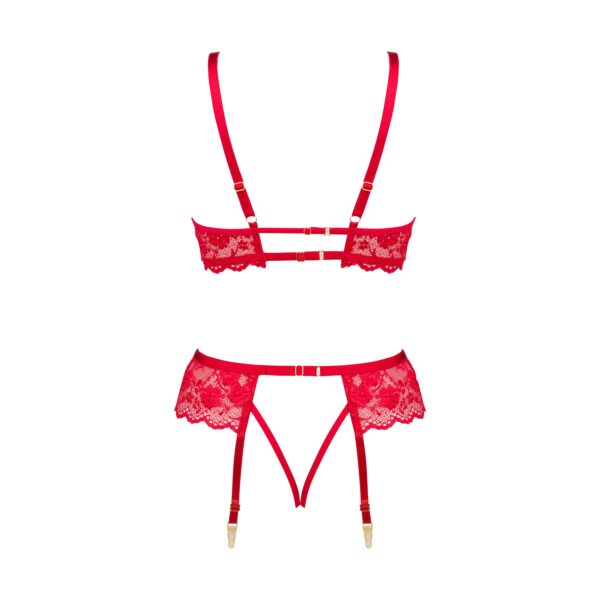 CONJUNTO DE 3 PIEZAS ROSE ROJO BEAUTY NIGHT FASHION - Imagen 14