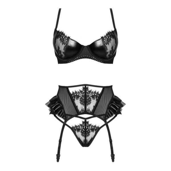 CONJUNTO DE 3 PIEZAS RAFAELLA NEGRO BEAUTY NIGHT FASHION