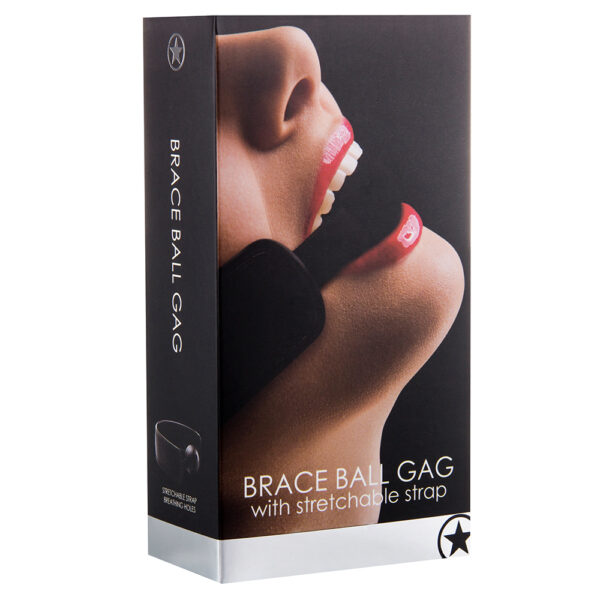 MORDAZA BRACE BALL GAG NEGRA - Imagen 3