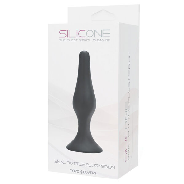 PLUG ANAL BOTTLE PLUG NEGRO MEDIUM - Imagen 3