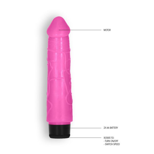 VIBRADOR REALISTA 8" THICK VIBE GC ROSA - Imagen 3