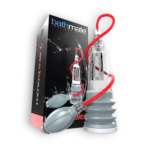 BOMBA CON ACCESORIOS BATHMATE HYDROXTREME 5 TRANSPARENTE - Imagen 4