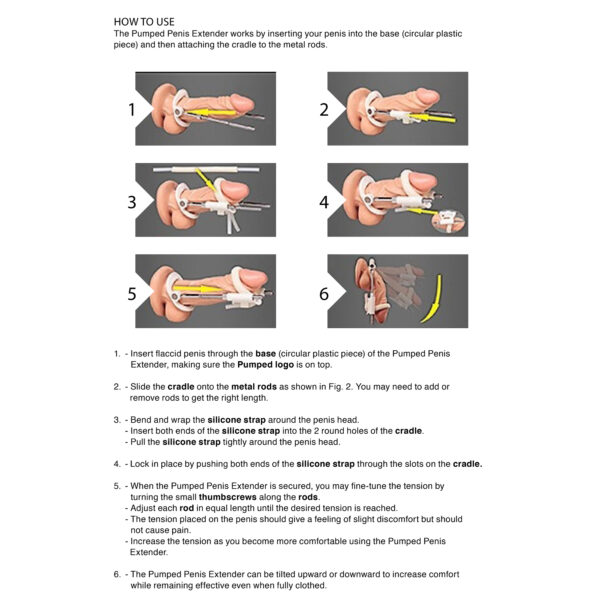 EXTENSOR DE PENE POR TRACCIÓN PENIS EXTENDER PUMPED NEGRO - Imagen 5