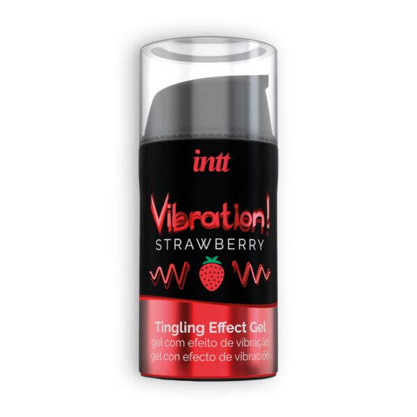 GEL CON VIBRACIÓN VIBRATION FRESA INTT 15ML - Imagen 4