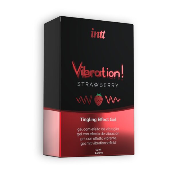 GEL CON VIBRACIÓN VIBRATION FRESA INTT 15ML - Imagen 3