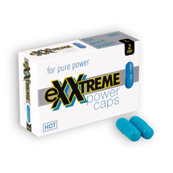 CÁPSULAS ESTIMULANTES EXXTREME POWER CAPS PARA HOMBRES 2 CÁPSULAS