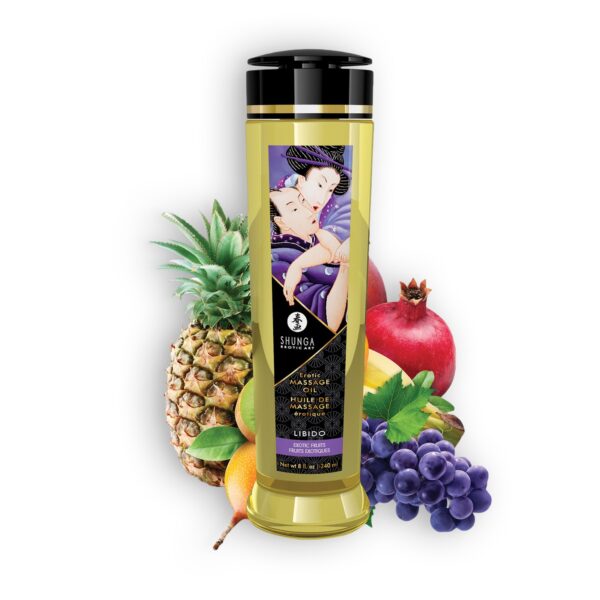 ACEITE DE MASAJE SHUNGA LIBIDO FRUTOS EXÓTICOS 240ML - Imagen 3