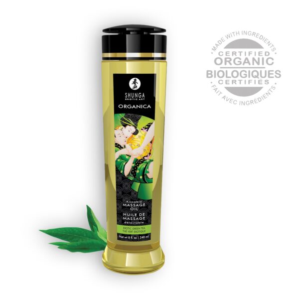 ACEITE DE MASAJE SHUNGA ORGANICA TÉ VERDE 240ML - Imagen 3