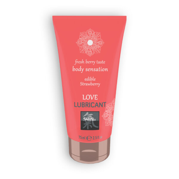 LUBRICANTE BESABLE LOVE LUBRICANT CON SABOR A FRESA SHIATSU™ 75ML