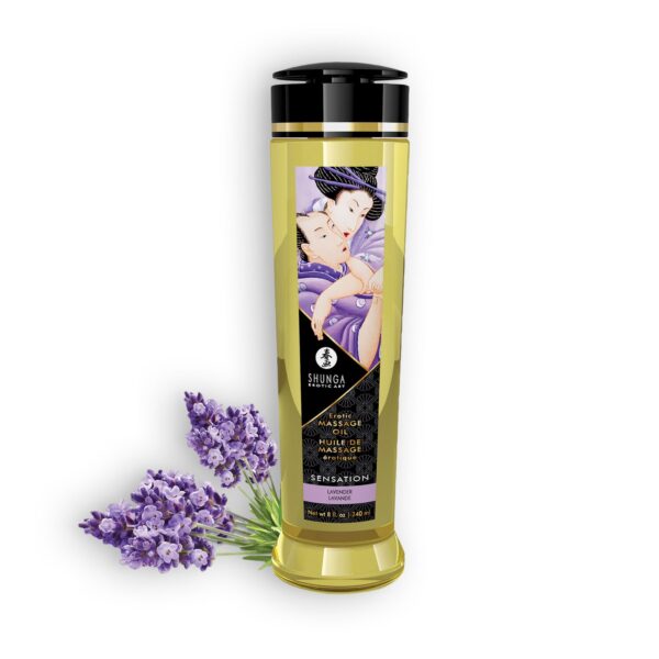 ACEITE DE MASAJE SHUNGA SENSATION LAVANDA 240ML - Imagen 3