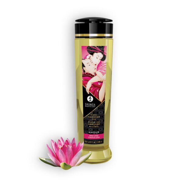 ACEITE DE MASAJE SHUNGA AMOUR DULCE LOTUS 240ML - Imagen 3