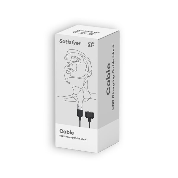 CARGADOR USB MAGNÉTICO SATISFYER NEGRO - Imagen 5