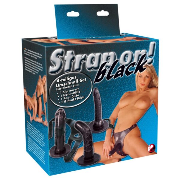 STRAP-ON CON 3 PENES NEGROS - Imagen 12