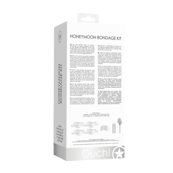 KIT DE RESTRICCIÓN HONEYMOON BONDAGE KIT OUCH! BLANCO - Imagen 4