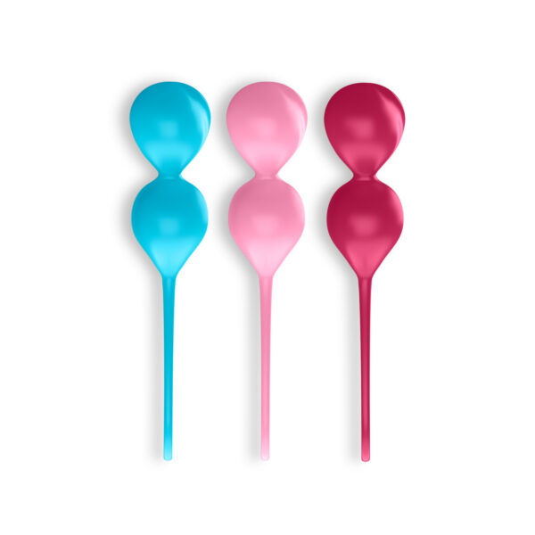 CONJUNTO DE 3 BOLAS BEN-WA V BALLS SATISFYER COLORIDAS - Imagen 3