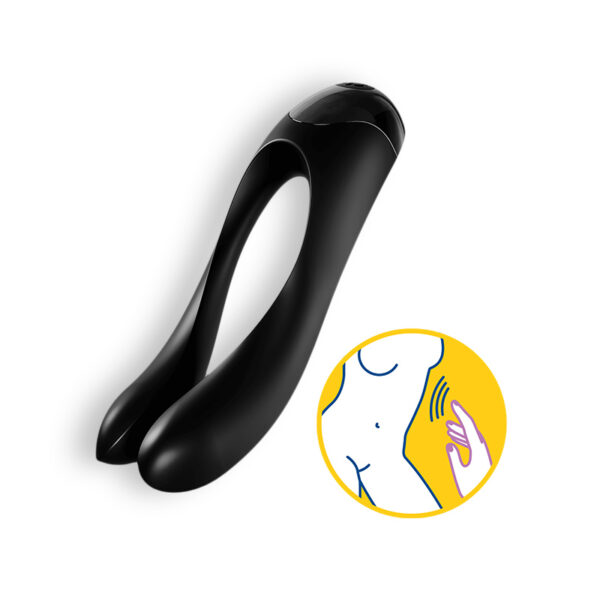 VIBRADOR CANDY CANE SATISFYER NEGRO - Imagen 7