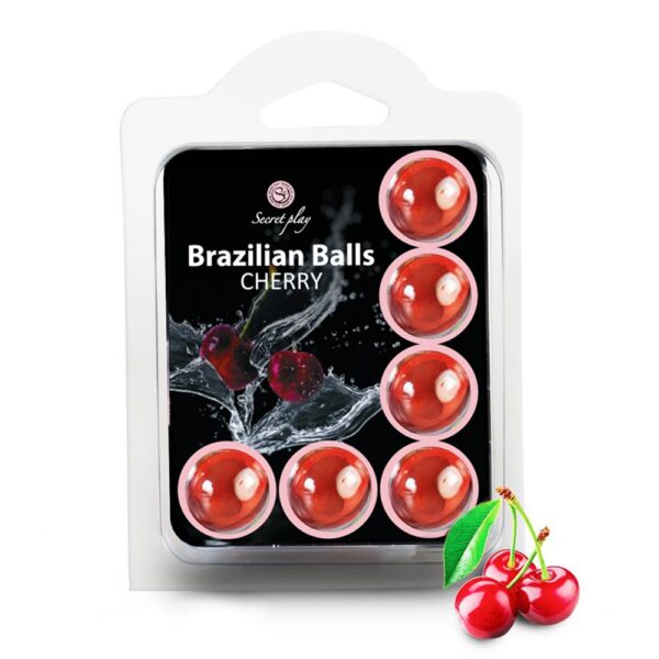 BOLAS LUBRICANTES BESABLES BRAZILIAN BALLS SABOR A CEREZA 6 X 4GR - Imagen 3