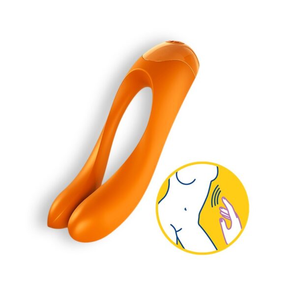 VIBRADOR CANDY CANE SATISFYER NARANJA - Imagen 7