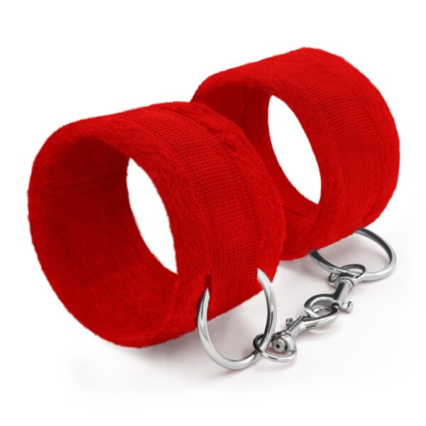 ESPOSAS DE VELCRO TOUGH LOVE CON CADENA DE 40CM EXTRA CRUSHIOUS ROJAS - Imagen 3