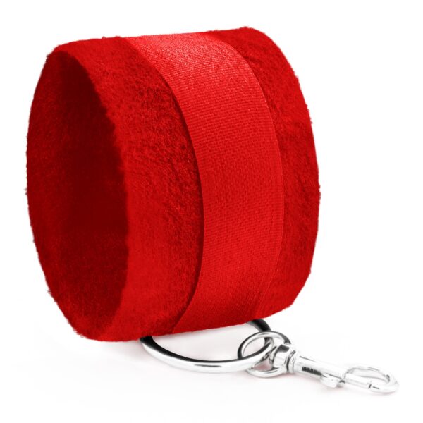 ESPOSAS DE VELCRO TOUGH LOVE CON CADENA DE 40CM EXTRA CRUSHIOUS ROJAS - Imagen 4