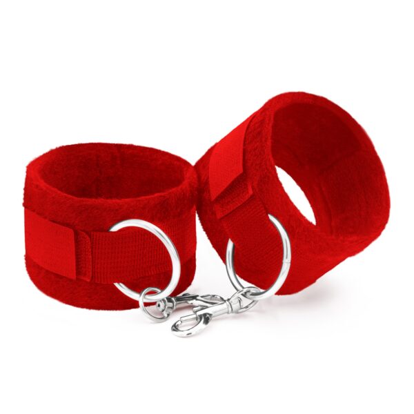 ESPOSAS DE VELCRO TOUGH LOVE CON CADENA DE 40CM EXTRA CRUSHIOUS ROJAS - Imagen 5