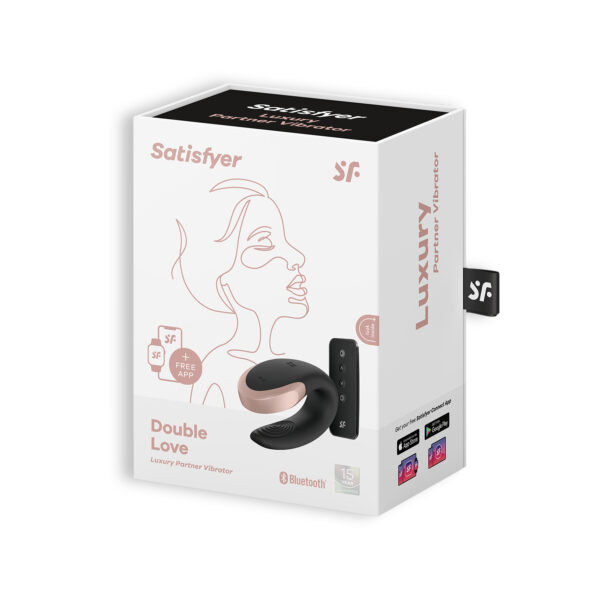 VIBRADOR DOUBLE LOVE CON APP SATISFYER NEGRO - Imagen 7