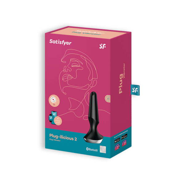 PLUG ANAL PLUG-ILICIOUS 2 SATISFYER NEGRO - Imagen 5