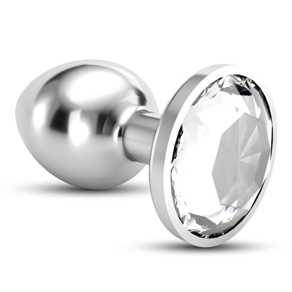 PLUG ANAL JOYA BIJOU TRANSPARENTE PEQUEÑO CRUSHIOUS CON BOLSA ATERCIOPELADA GRATIS - Imagen 4