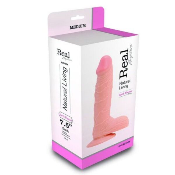 PENE REALÍSTICO REAL RAPTURE EARTH FLAVOUR 7.5'' BLANCO - Imagen 3