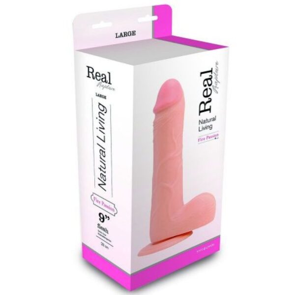 PENE REALÍSTICO REAL RAPTURE FIRE PASSION 9'' BLANCO - Imagen 3