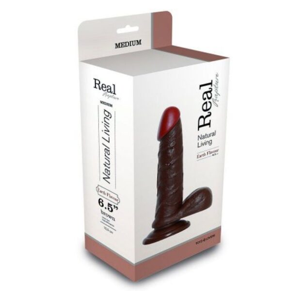 PENE REALÍSTICO REAL RAPTURE EARTH FLAVOUR 6.5'' NEGRO - Imagen 3