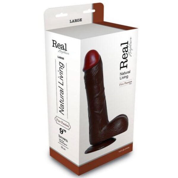 PENE REALÍSTICO REAL RAPTURE FIRE PASSION 9'' NEGRO - Imagen 3