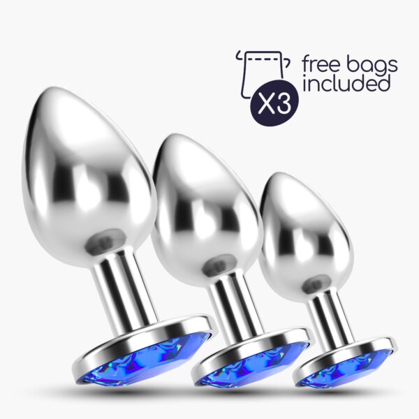 ANAL TRAIN TRIO BIJOU AZUL CRUSHIOUS CON BOLSAS INDIVIDUALES GRATIS - Imagen 7