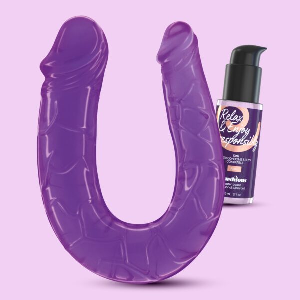 DEEP DIVER DILDO DOBLE CON LUBRICANTE ANAL 50ML CRUSHIOUS MORADO - Imagen 9