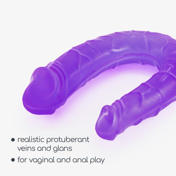 DEEP DIVER DILDO DOBLE CON LUBRICANTE ANAL 50ML CRUSHIOUS MORADO - Imagen 7