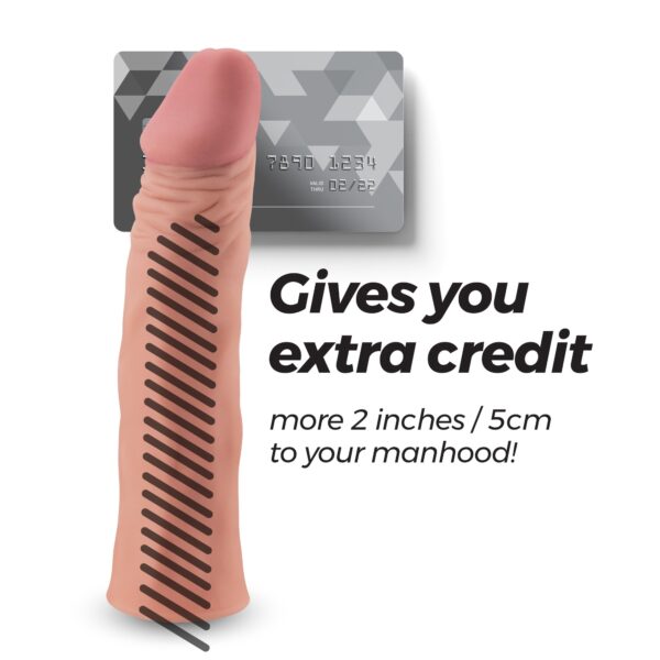 FUNDA DE PENE REALISTA CON EXTENSIÓN DE 2" THE MACHO CRUSHIOUS - Imagen 9