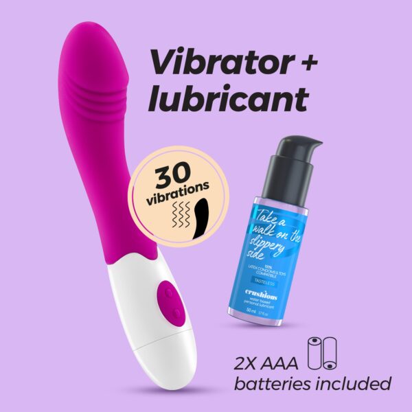 VIBRADOR GROWLIE COM LUBRICANTE DE BASE AGUA INCLUIDO CRUSHIOUS - Imagen 12