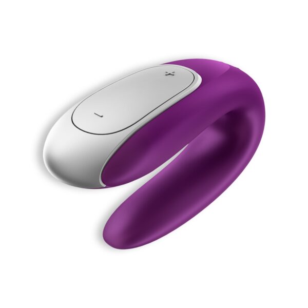 VIBRADOR DOUBLE FUN CON APP SATISFYER MORADO - Imagen 4