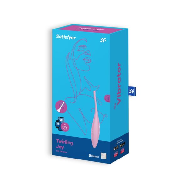 VIBRADOR TWIRLING JOY CON APP SATISFYER ROSA - Imagen 6